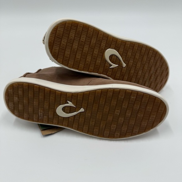 OluKai Women’s Hawai‘iloa Manu Hope Booties Taupe Grey/Off White 9.5 NWT NIB - Picture 9 of 9